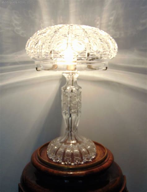 Antiques Atlas A Stunning Cut Glass Mushroom Table Lamp