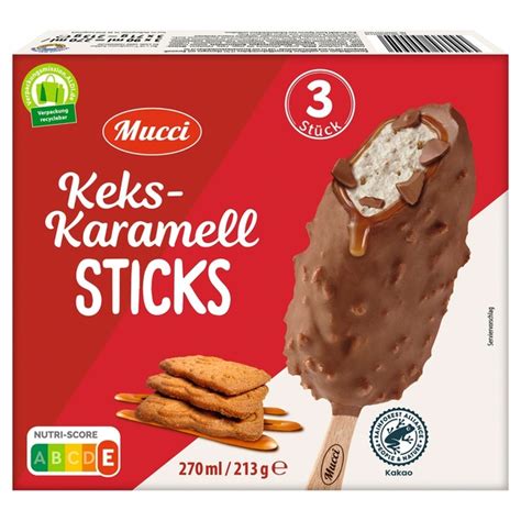 Mucci Keks Karamell Sticks Ml Von Aldi S D F R Ansehen