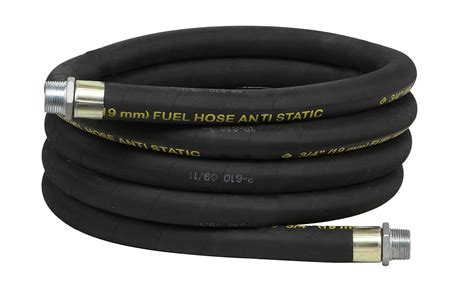 Groz Anti Static Replacement Fuel Hose For Fuel Transfer Pumps