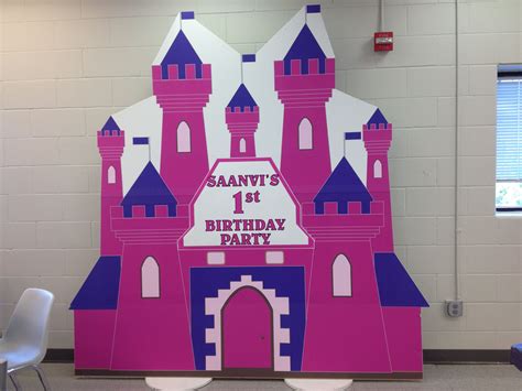 castle standee backdrop | Princess balloons, 1st birthday parties, Fun ...