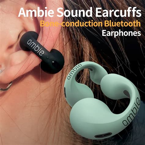 Ambie EarphoneSound Earcuffs Ear Bone Condução Fones de ouvido