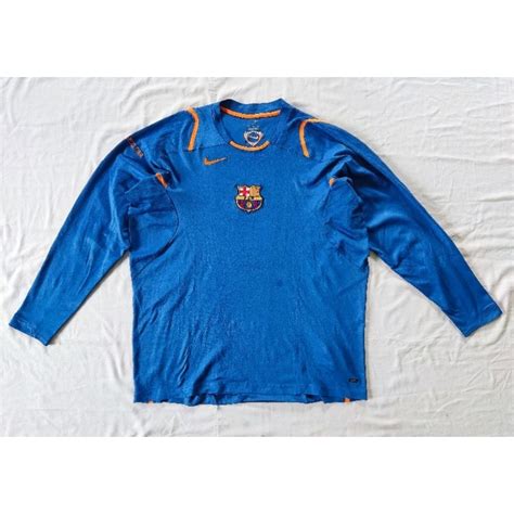 Jual JERSEY NIKE LENGAN PANJANG BARCELONA CENTER LOGO ORIGINAL 100