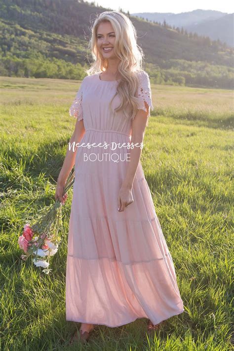 Blush Pink Modest Dress Best And Affordable Modest Boutique Cute