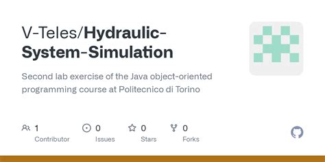 github  teleshydraulic system simulation  lab exercise