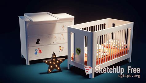 baby furniture sketchup model