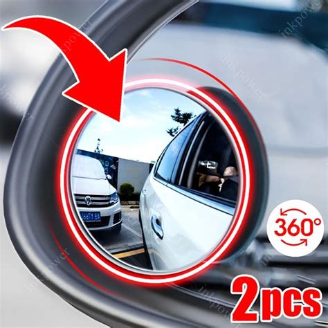 2Pcs Pack Upgraded 360 Degree Rotating Blind Spot Mirror INKPOWER NZ