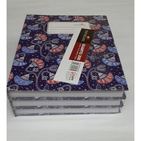 Jual Buku Tulis Sampul Tebal Hard Cover Paperline Kwarto 200 Lembar