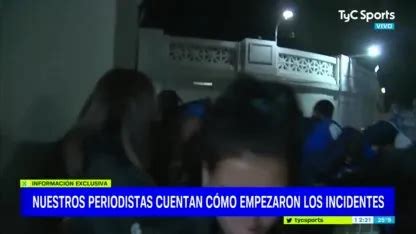 Imágenes exclusivas sobre el inicio de los incidentes en Gimnasia Boca