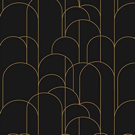 Find the Perfect Black and Gold Geometric Wallpaper for Your Home Decor