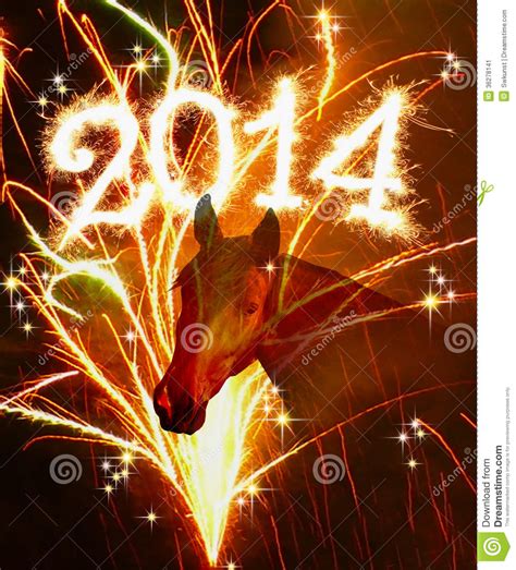 New Year 2014. stock image. Image of sparklers, black - 36278141