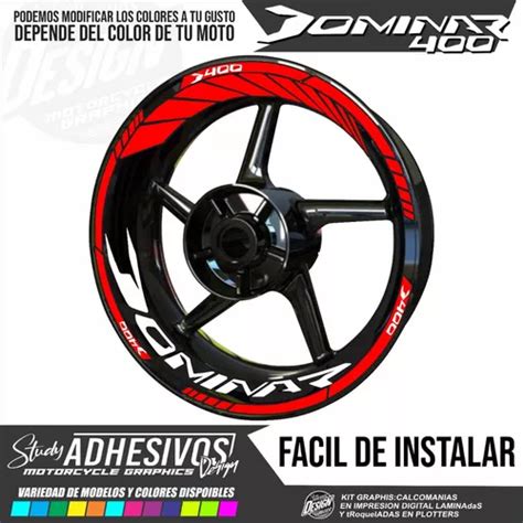 Calcomanias Reflectivas Para Rin De Moto Dominar