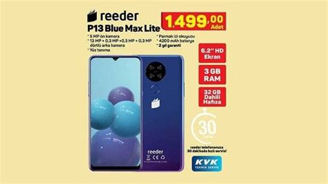 A101 Reeder P13 Blue Max Lite Cep Telefonu Yorumları ve Özellikleri