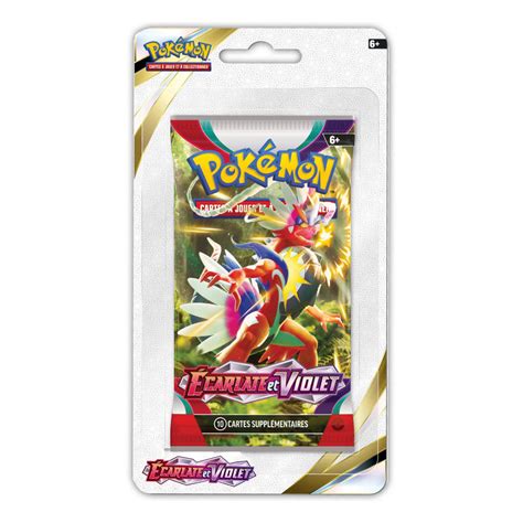 Artset Booster Pokémon Ev01 Écarlate Et Violet Sous Blister Jollycards