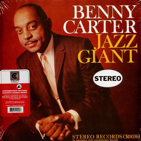 Benny Carter Jazz Giant Vinyl Lp 2022 Us Original Hhv