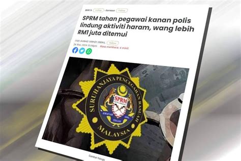 Pegawai Kanan Polis Disyaki Terima Rasuah Ditukar Ke Jabatan Lain