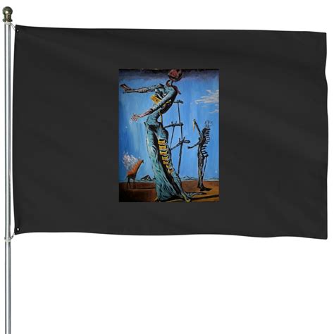 The Burning Giraffe Famous Painting By Dali House Flags Sold By