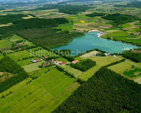 Luftaufnahme Torfwerk Baggersee Und Kies Tagebau Kiesgrube In