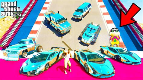 Franklin Testing Luxury Diamond Cars Vs Massive Speed Bumps In Gta