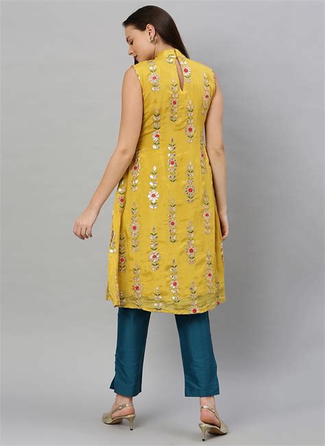 Ethnic Fashion Online Raksha Bandhan Yellow Kurta Sets