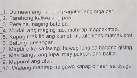 Bulong Halimbawa Karunungang Bayan