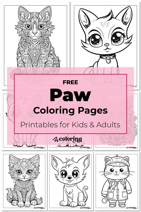 🐾 Paw Coloring Pages: 24+ Free Printables For Kids & Adults