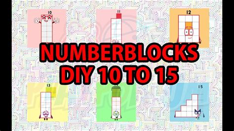 Diy Numberblocks To Let S Build Building Blocks Cube Links