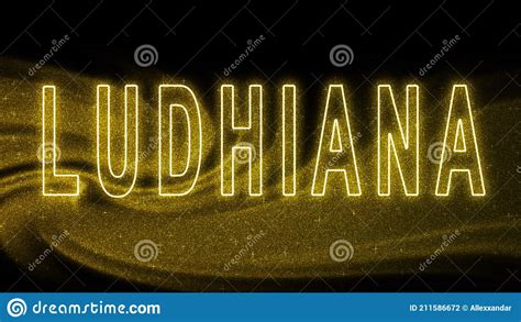 Ludhiana Gold Glitter Lettering Ludhiana Tourism And Travel Creative