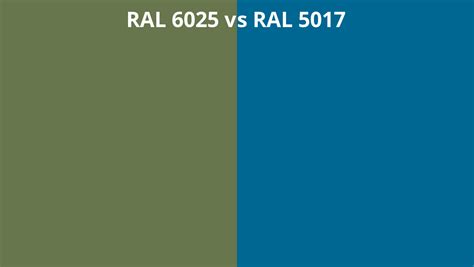 Ral 6025 Vs 5017 Ral Colour Chart Uk