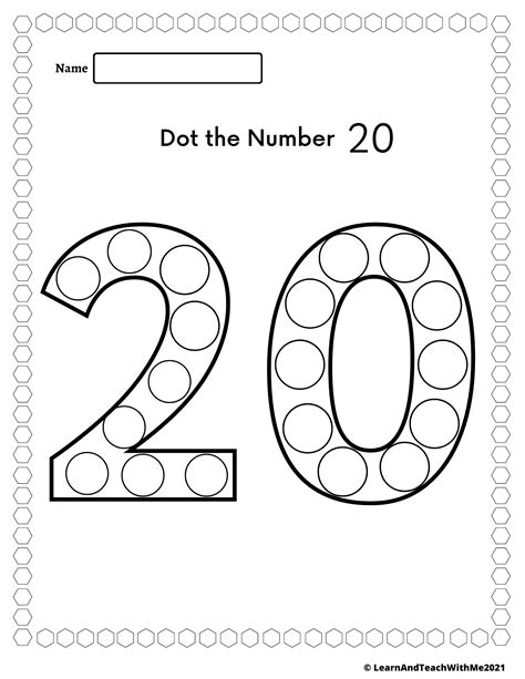 Numbers Dot Marker Worksheets Made By Teachers