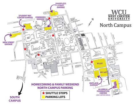 West Chester University Parking Map Arleen Michelle