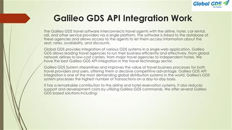 Ppt Galileo Gds Api Integration Powerpoint Presentation Free