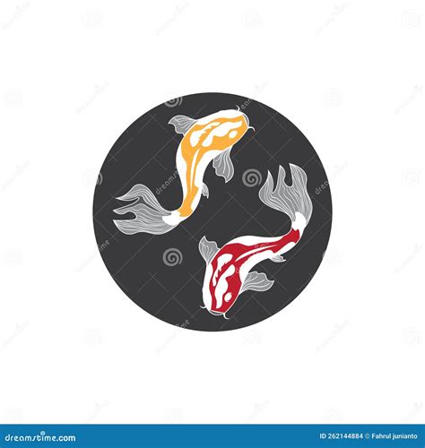 Koi Fish Logo Vector Illustration Stock Illustration Illustration Of