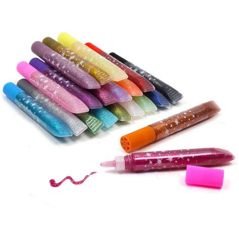 Hobbycraft Colour Glitter Glue Pens 20 Pack Card Decoration Colouring Craft Ebay