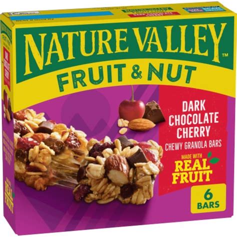 Nature Valley Dark Chocolate Cherry Trail Mix Fruit And Nut Bars 6 Ct