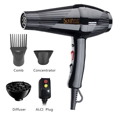 Professional Hair Dryer High Qaulity Blow Dryers 2200w 4 Attachments 2 5m Cord Pilates Plus