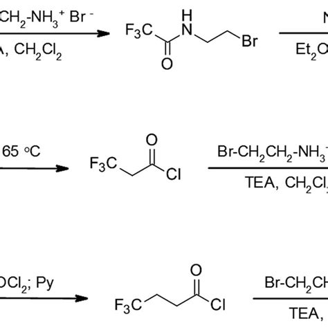 Synthesis Scheme For The Fluorinated 2 Oxazoline Monomers Download