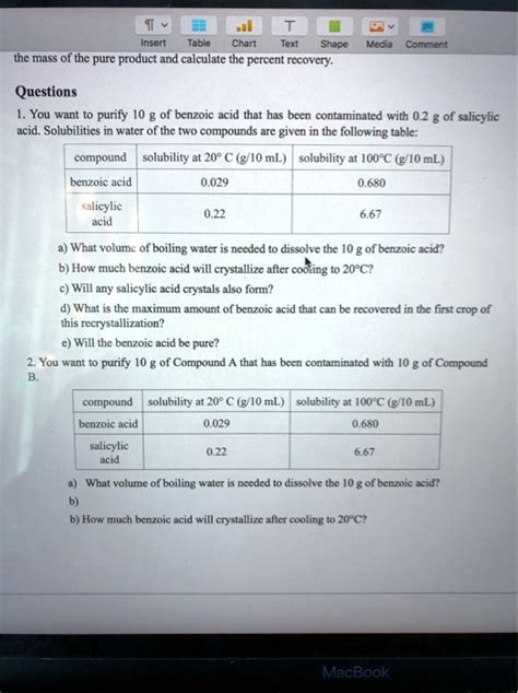 SOLVED T ODC T D Insett Table Chart Text Shape Mecia Commeni The Mass