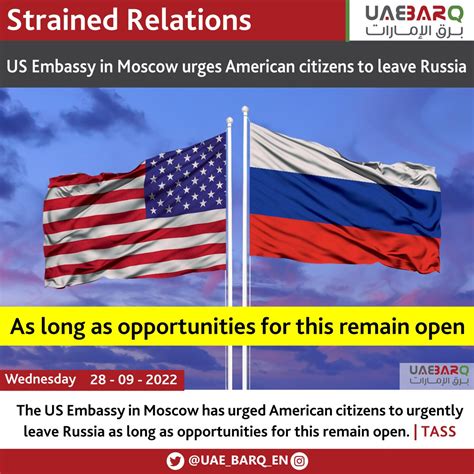 Uae Barq On Twitter The Us Embassy In Moscow Has Urged American