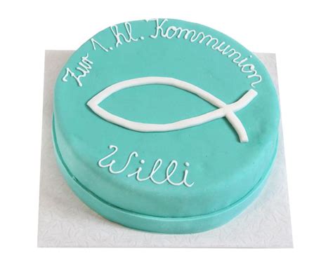 Blauer Fisch Torte Kommunion Konfirmation Traumtorten