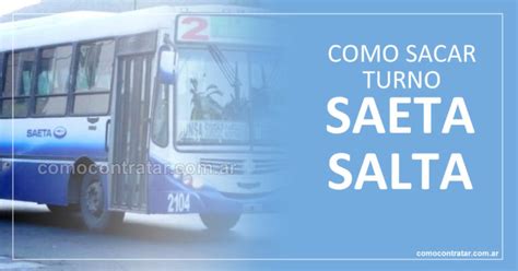 Saeta Salta Sacar Turnos Online Tel Fono Y Whatsapp