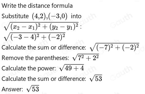 Solved Determine The Distance Between P 4 2 And Q 3 0 Using The