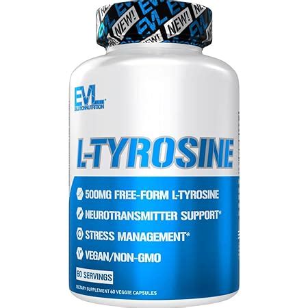 Amazon Evlution Free Form L Tyrosine Mg Capsules Nutrition L