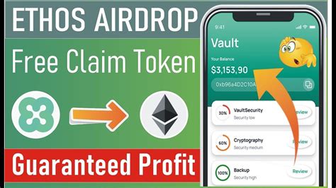 Ethos Airdrop Without Deposit Claim Tokens Guaranteed Profit 100