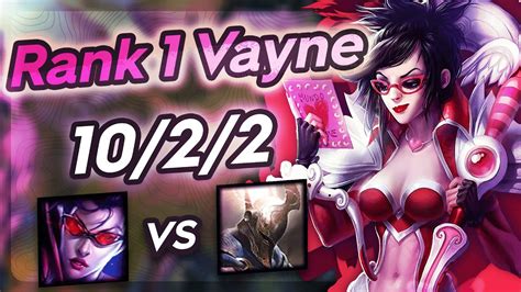 Vayne Vs Pantheon Challenger Gameplay Rank 1 Vayne YouTube