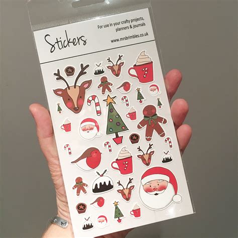 Christmas Stickers - mrsbrimbles