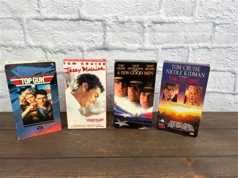 Tom Cruise Vhs Movies Top Gun Jerry Maguire A Few Good Men Far