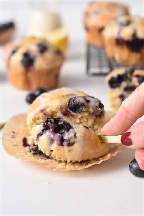 Vegan Lemon Blueberry Muffins The Conscious Plant Kitchen