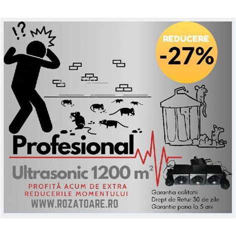 Aparat Industrial Anti Soareci Si Sobolani Ultrasonic