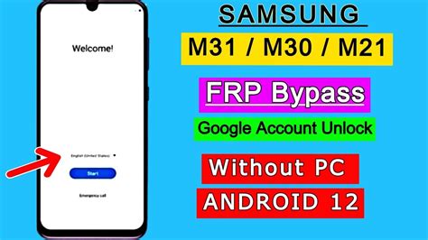 Samsung M M M Frp Bypass Google Account Unlock Android