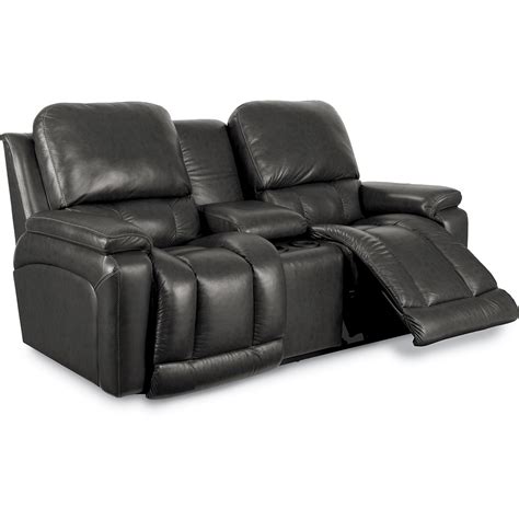 Greyson Power Reclining Loveseat W Console Launius Furniture